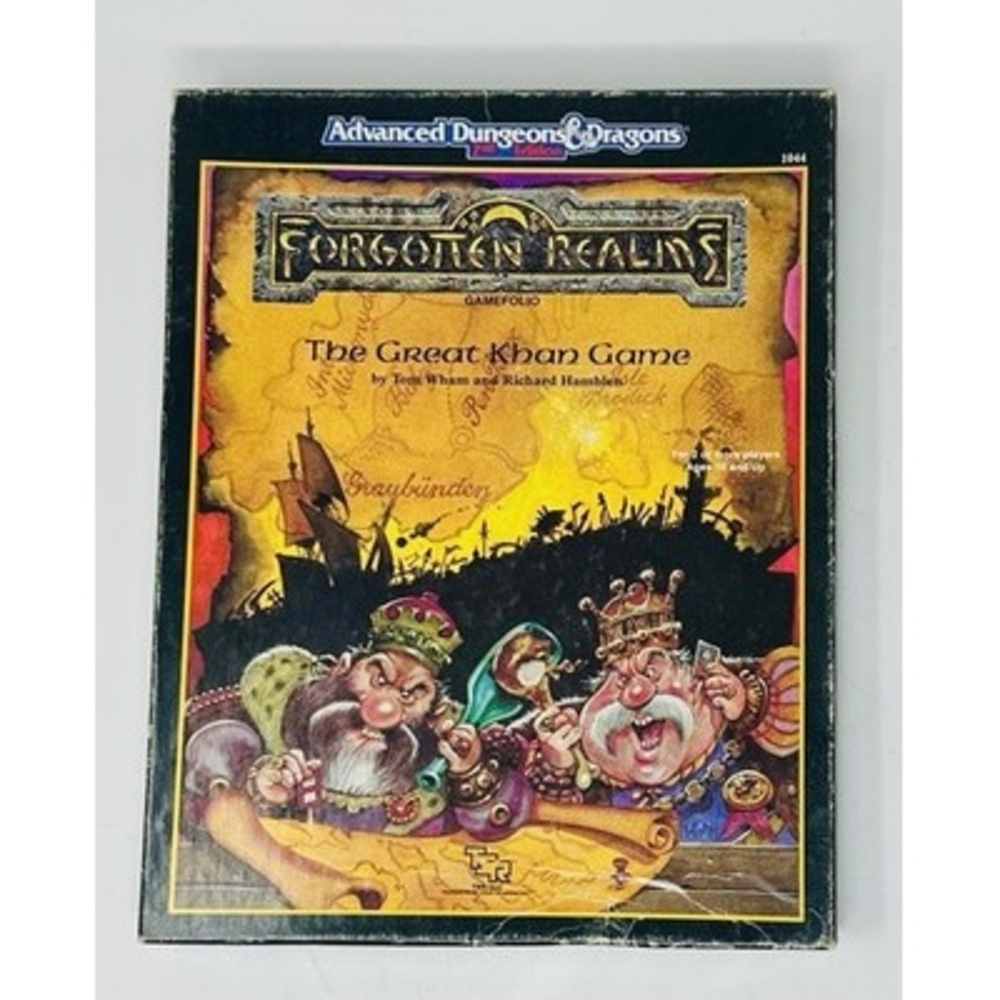TSR Advanced Dungeons Dragons Forgotten Realms Great Khan Board Game 1989 AD&D